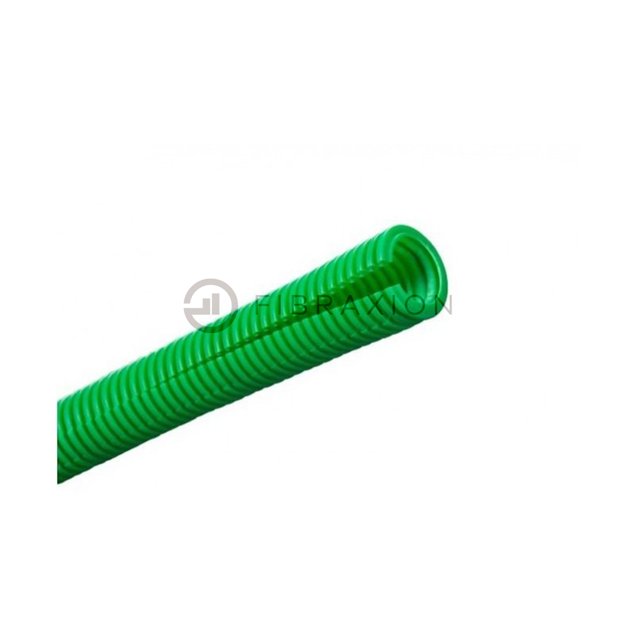 Gaine spiralée fendue verte PVC pour câbles optiques – Diamètre 23