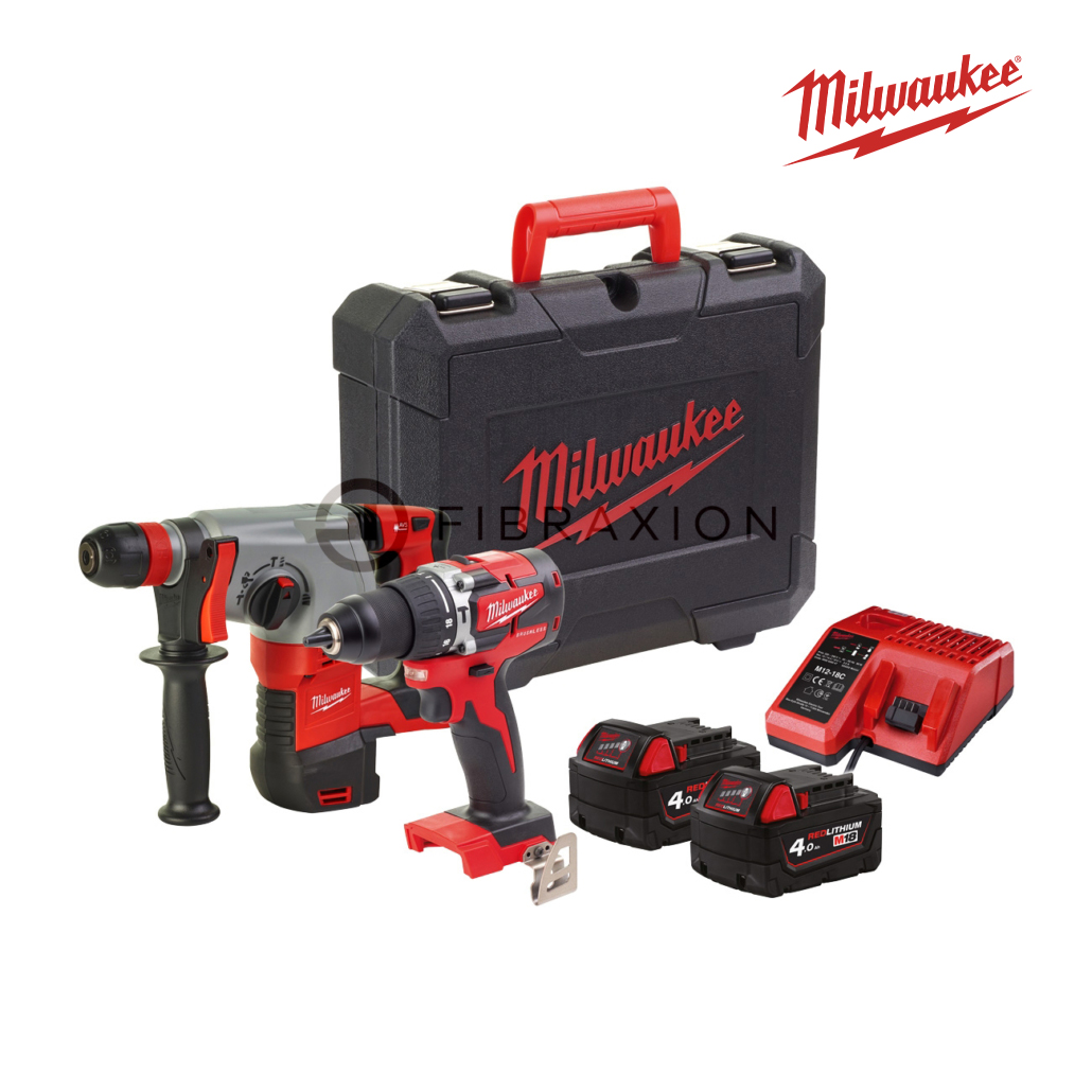 MILWAUKEE Powerpack 2 outils : Perceuse percussion M18 FPD2 +